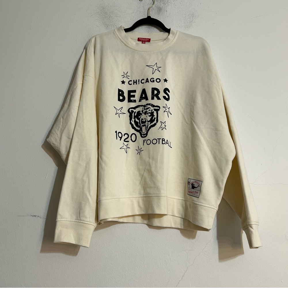 Chicago Bears Football NFL Mitchell & Ness Star Graphic Crewneck Sweatshirt 2x